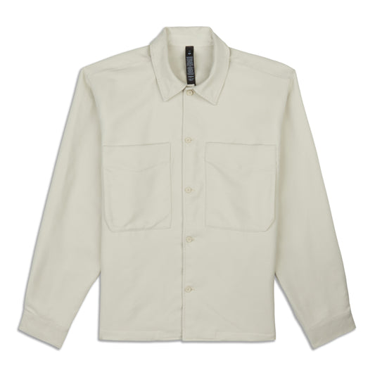 Sueded Camp Collar Overshirt - Resale