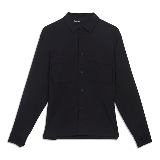 Relaxed-Fit Long-Sleeve Button-Up Shirt - Resale
