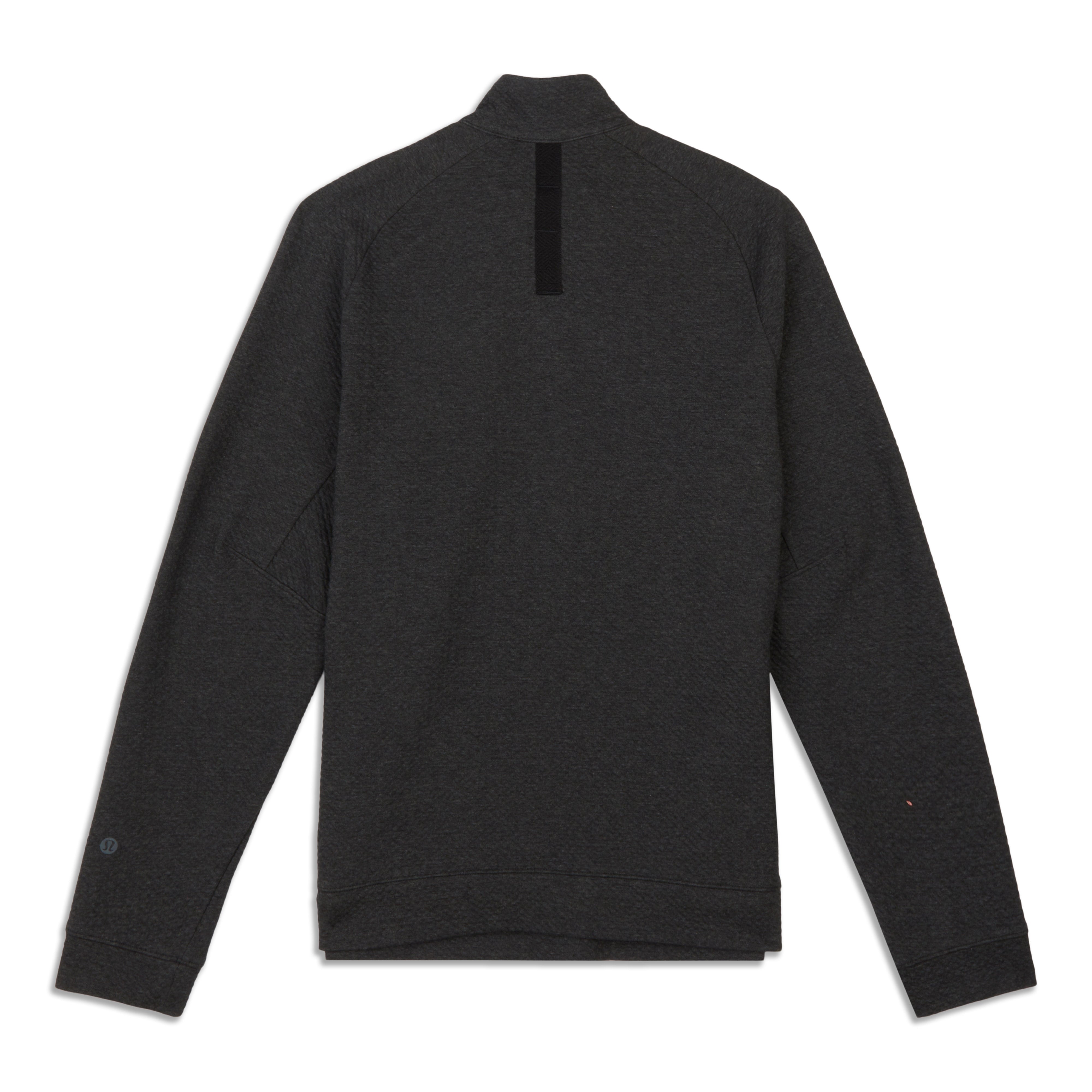 Textured Double-Knit Cotton Half Zip - Resale