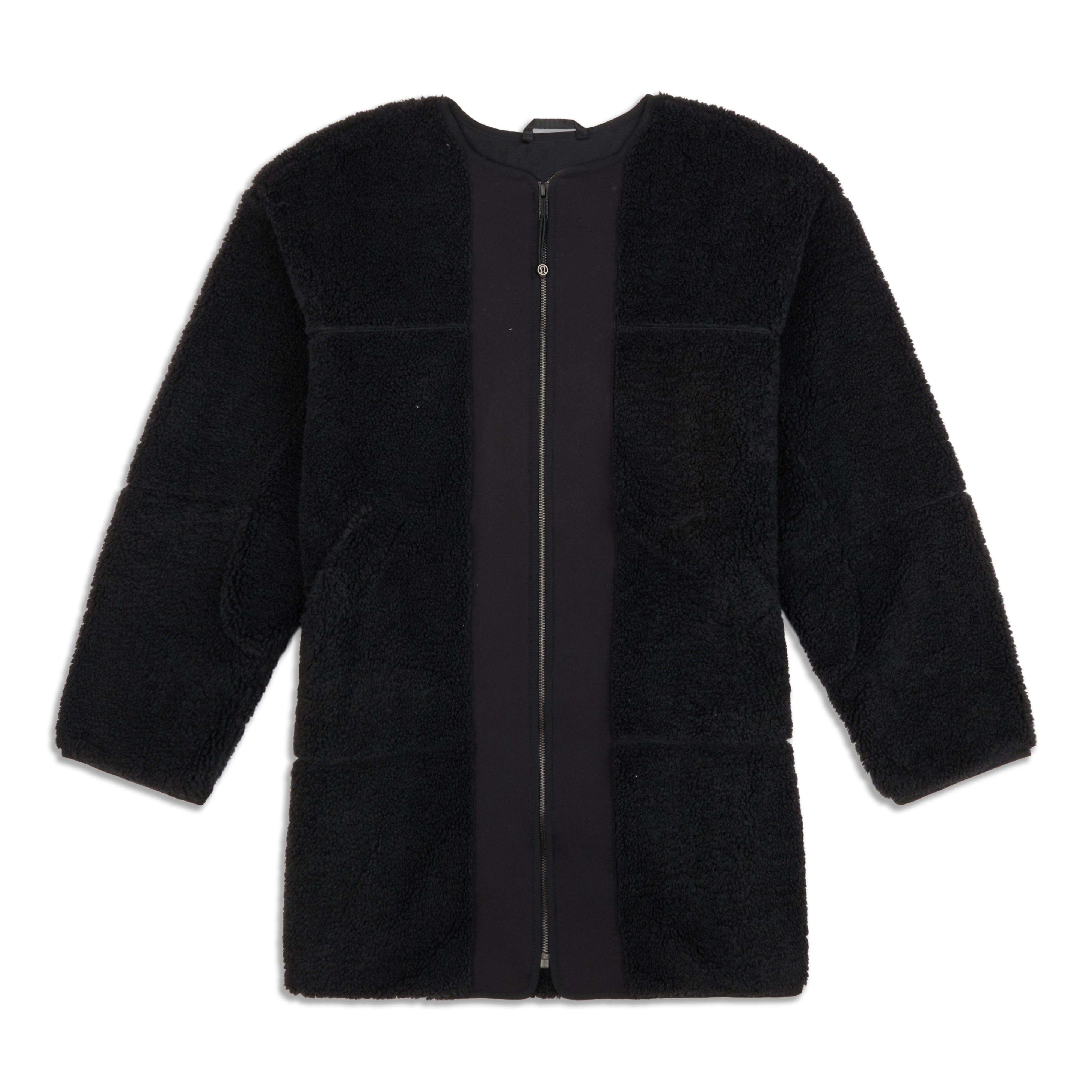 Collarless Textured Fleece Full Zip - Resale