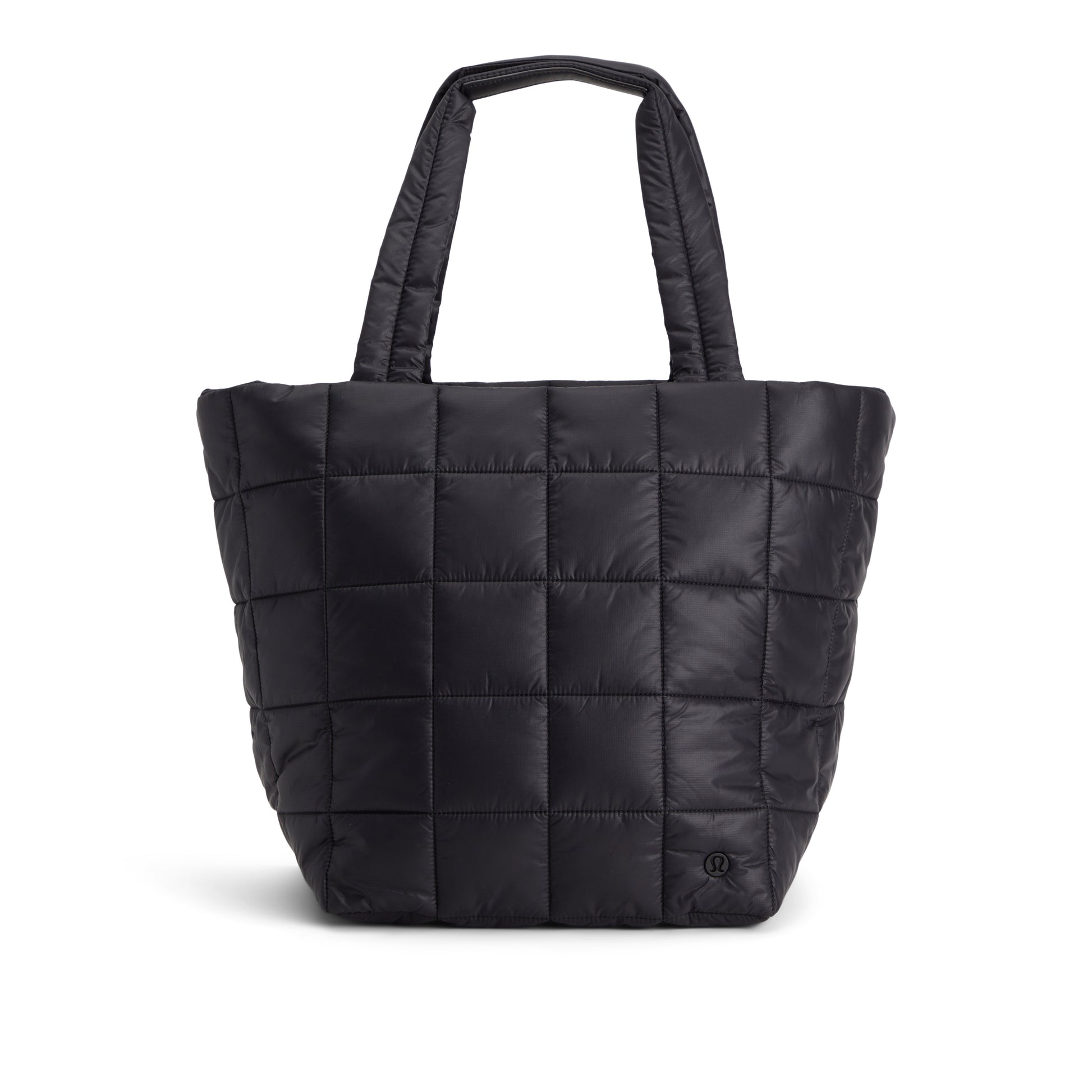 quilted grid tote bag 26l