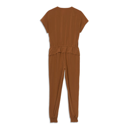 Stretch Travel Woven Jumpsuit