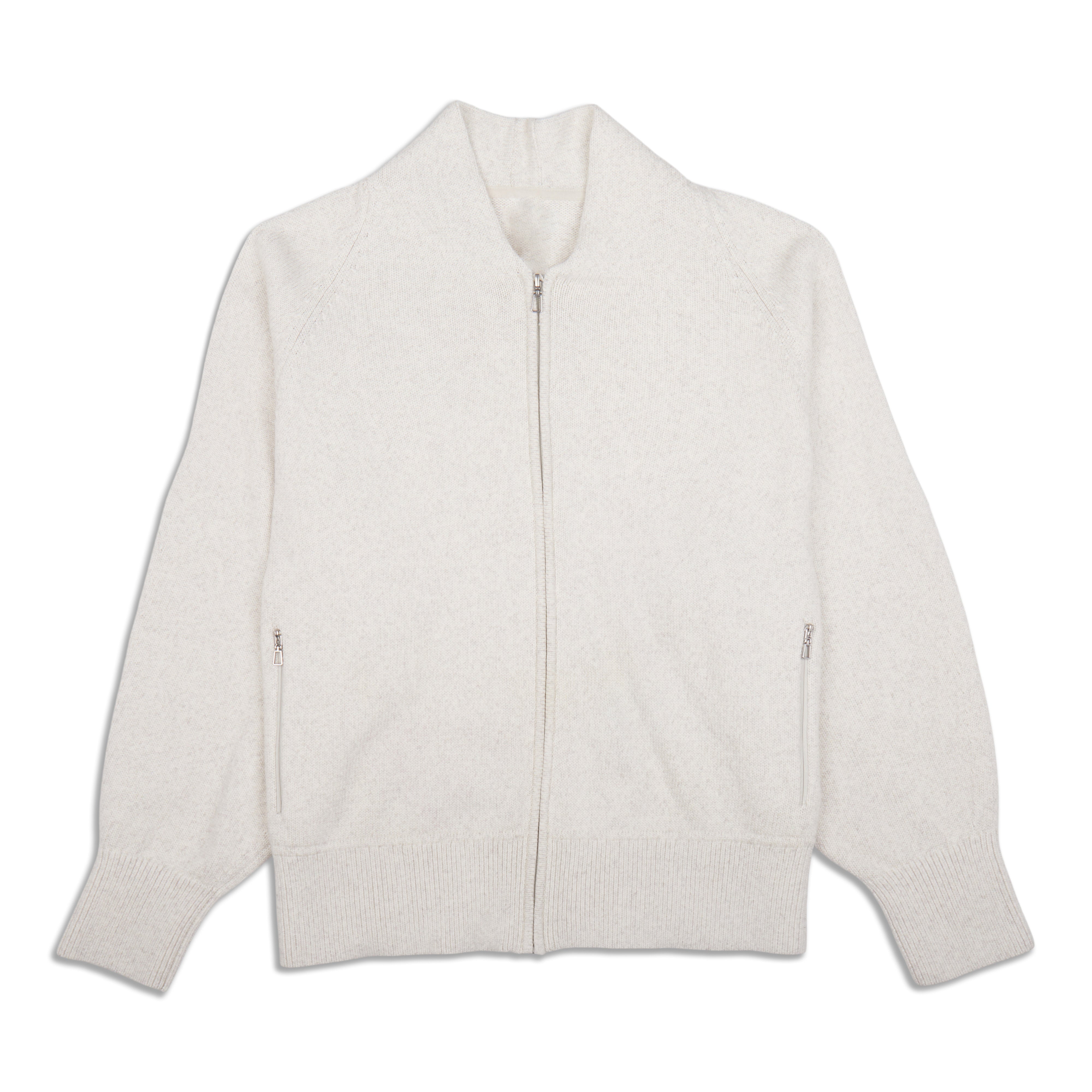 Cotton-Blend Full-Zip Sweater - Resale